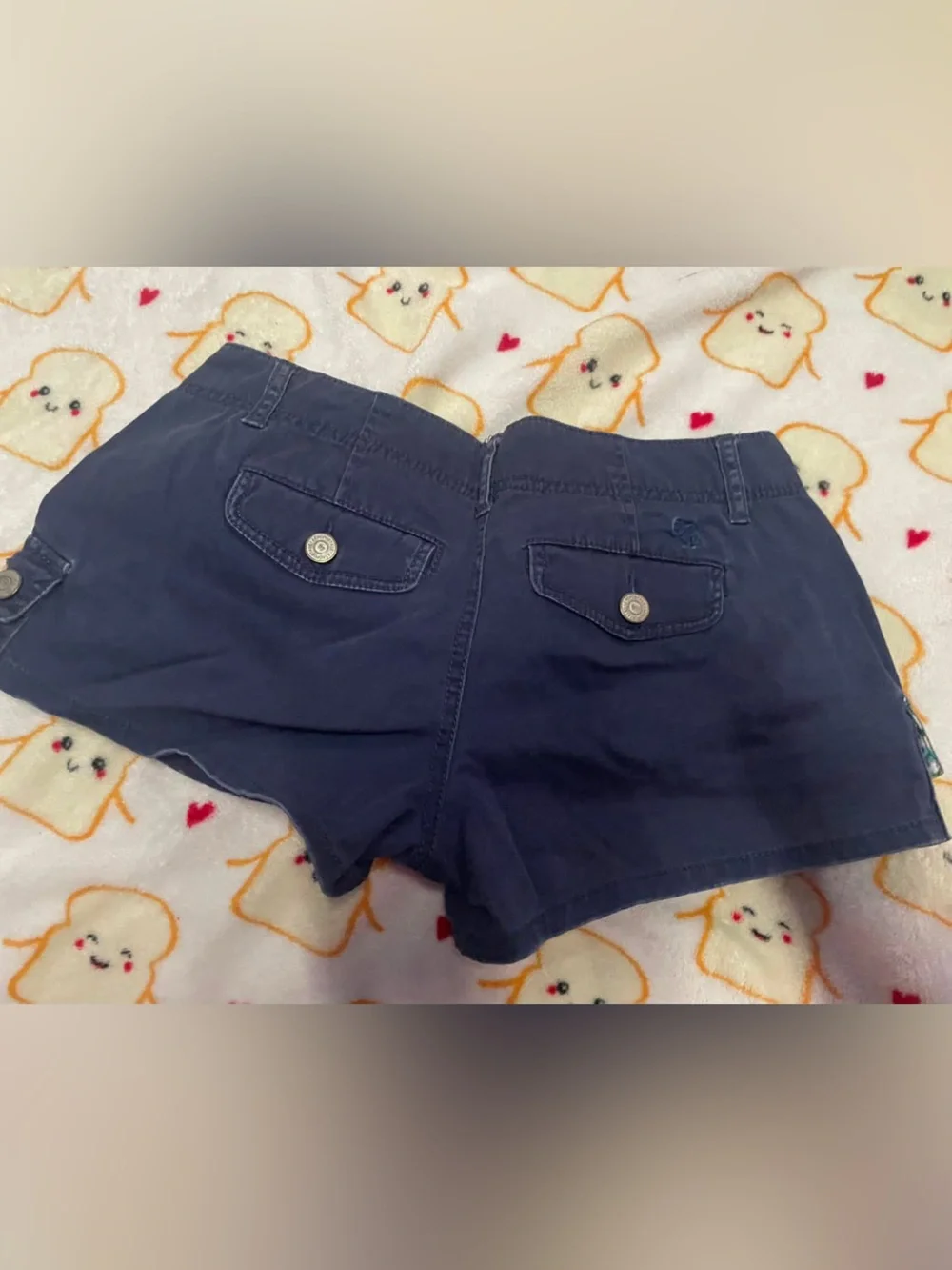 Aeropostale Navy Blue Girls' Cargo Pocket Shorts